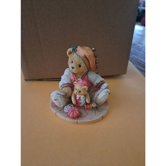 Vintage 1995 Cherished Teddies Meri Hand-Sewn Holidays Figurine 141135 Christmas - Picture 1 of 6